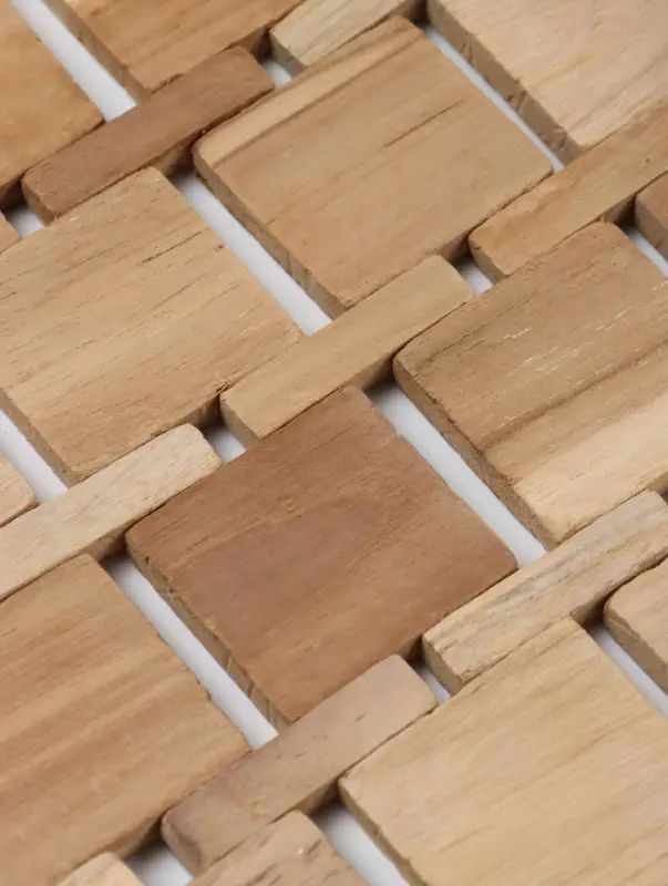 Коврик из тикового дерева, 40&times;30&times;0.7 см