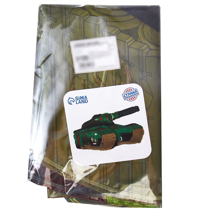 Шар фольгированный 24" &laquo;Танк&raquo;, зелёный