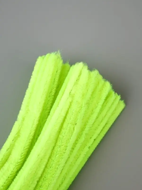 Синельная проволока набор 50 шт., зелёный неон, 30 см