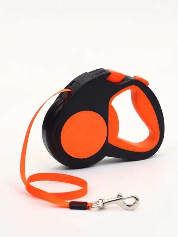 Рулетка &laquo;Пижон&raquo; светоотражающая, 5 м, до 30 кг, лента, прорезиненная ручка, оранжевая