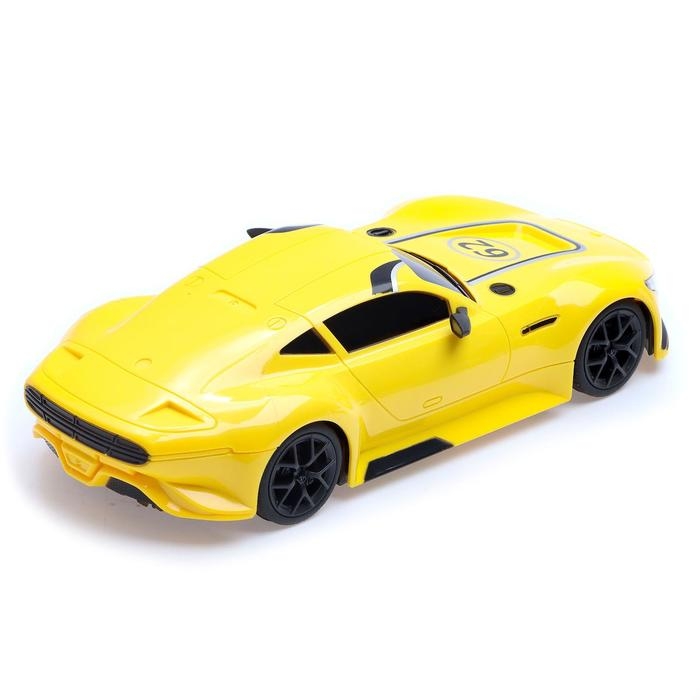 Машина радиоуправляемая «МускулКар», работает от аккумулятора, цвет жёлтый Машина радиоуправляемая «МускулКар», работает от аккумулятора, цвет жёлтый