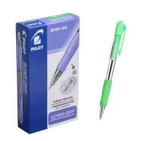 Ручка шариковая Pilot. Super Grip, автоматическая, синий стержень BPGP-10R-F (SG), узел 0.7 мм, на масляной основе, резиновый упор