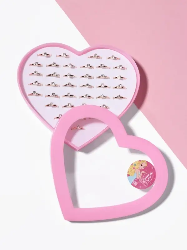 Кольцо детское Выбражулька «Как у мамы», кристалл 4 мм, белое в золоте, безразмерное Кольцо детское Выбражулька «Как у мамы», кристалл 4 мм, белое в золоте, безразмерное