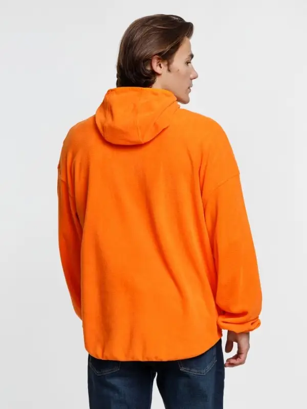 Анорак флисовый унисекс Fliska, оранжевый, размер M/L Анорак флисовый унисекс Fliska, оранжевый, размер M/L