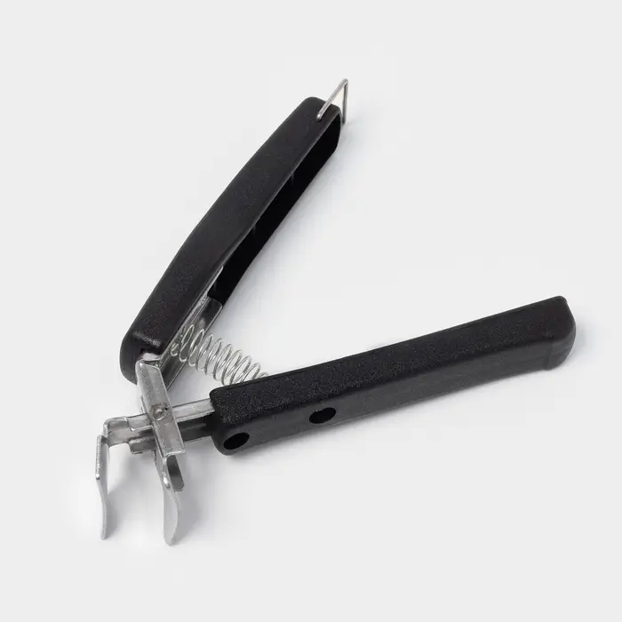 Чапельник держатель для сковородки Доляна &laquo;Повар&raquo;, 17&times;3 см, нержавеющая сталь, чёрный