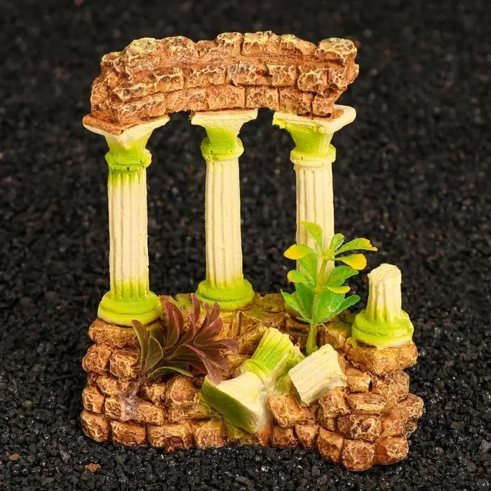 Аквадекор  Аквадекор "Античные руины", 14 х 7 х 16 см