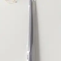 Свеча античная 25 см, 58 г, 7 ч, серый