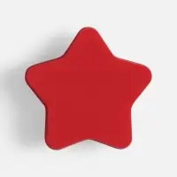 Джибитс из ПВХ &laquo;Звезда&raquo;, красный