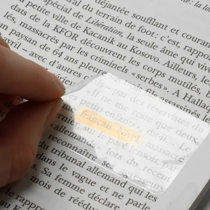 Ценник самоклеящийся, набор 50 шт., 6×3 см, цвет прозрачный