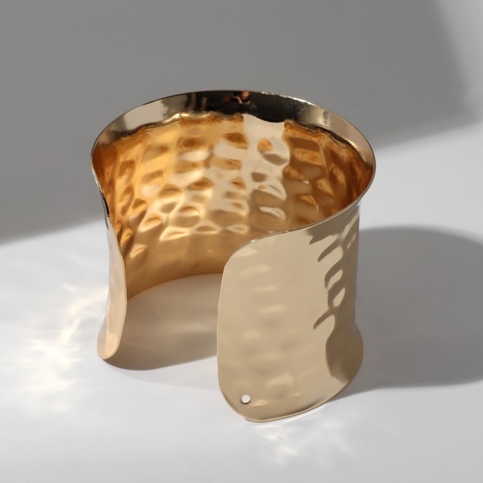 Браслет металл «Манжета» загнутый, цвет золото Браслет металл «Манжета» загнутый, цвет золото