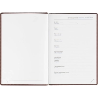 Ежедневник датированный 2026, бордо,А5, 148х218 мм,352 стр,АТТАСНЕ Вива