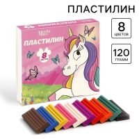 Пластилин 8 цветов 120 г "Минни и Единорог"