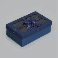Набор подарочных коробок 3 в 1, прямоугольные с окном 23&times;16&times;9.5 21&times;14&times;8.0 19&times;12&times;6.5 см