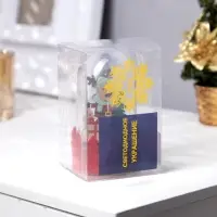 Светодиодная фигура под куполом &laquo;Оленёнок&raquo; 6&times;9.5&times;6 см, дерево, от батареек LR1130&times;3, свечение тёплое белое