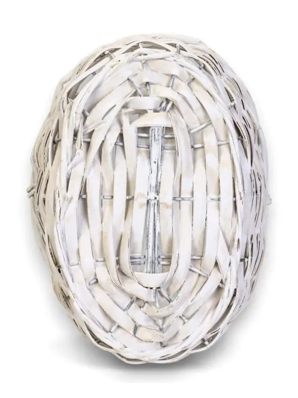 Корзина плетеная ИВА 22х16х12 см, ПЛЕТ ручка h=13 см белый