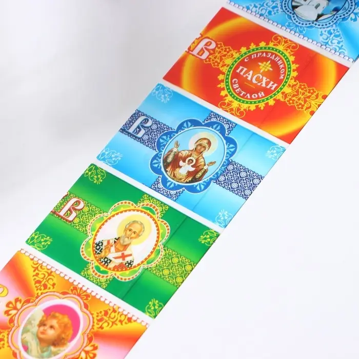 Пасхальный набор Adelica: подставка под яйцо и кулич, 2 подставки под яйцо, термонаклейки в подарок