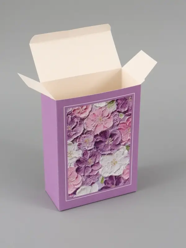 Коробка подарочная складная &laquo;Цветы&raquo;, 16&times;23&times;7.5 см