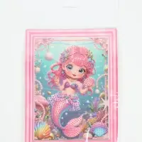 Алмазная мозаика &laquo;Русалочка&raquo;, картонная основа 17&times;25 см, с подставкой, частичная выкладка
