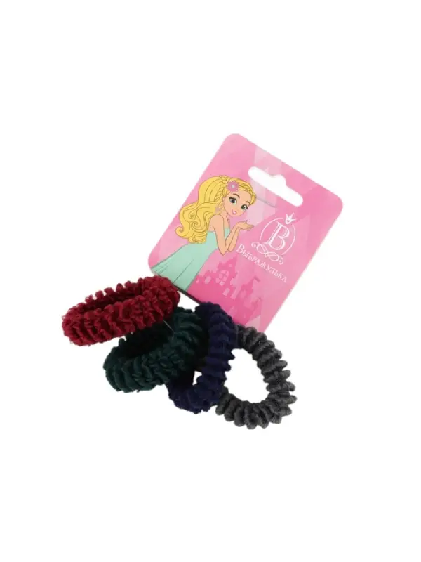 Резинки для волос &laquo;Махрушка спорт&raquo;, набор 4 шт., классика, 3.5 см, МИКС