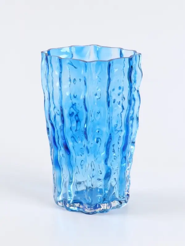 Ваза «Фонс», 24×14.5 см, стекло, синяя Ваза «Фонс», 24×14.5 см, стекло, синяя