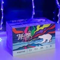 Гирлянда &laquo;Водопад&raquo; 2&times;1.5 м, IP20, прозрачная нить, 400 LED, свечение синее, 8 режимов, 220 В