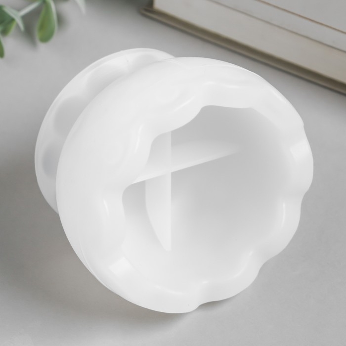 Молд силикон Молд силикон "Подсвечник круглый с волнистыми краями" 9,7х9,7х9,7 см