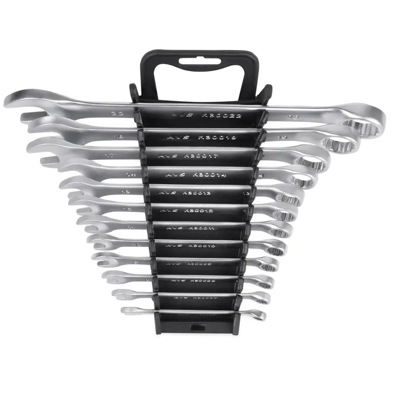 Набор ключей гаечных комбинированных на держателе (6-22 мм) (12 предметов) AVS K3N12P