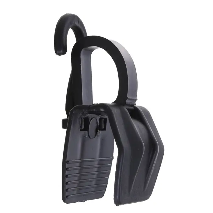 Крючок - вешалка с прищепкой, 50 шт. 3×5.5×1.7 см, чёрный