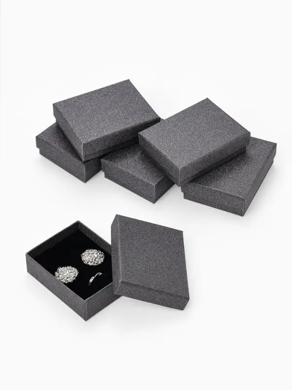 Набор коробочек подарочных 6 шт. под набор &laquo;Блеск&raquo;, 9&times;7 см, чёрный