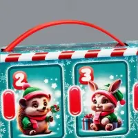 Подарочная коробка новогодняя Лесная братва 24,2х3,2х30,2 см