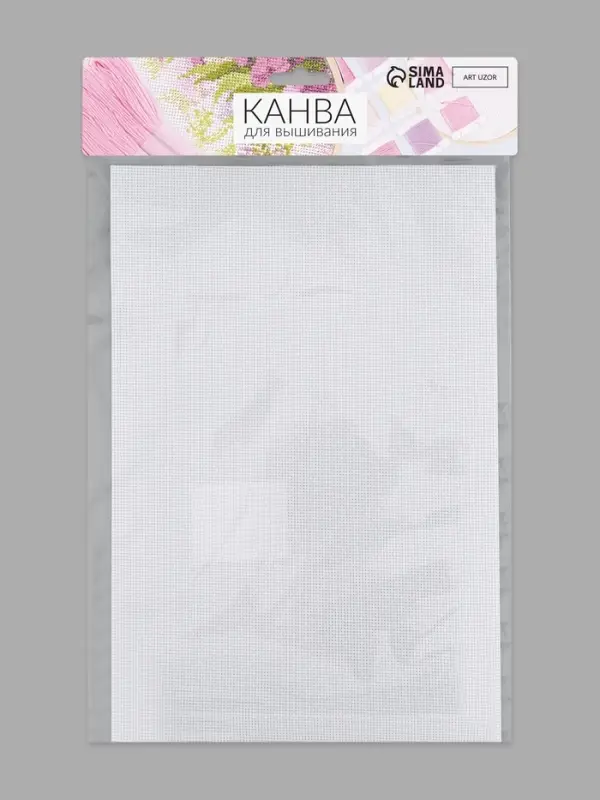 Канва для вышивания №16, 30&times;20 см, цвет белый