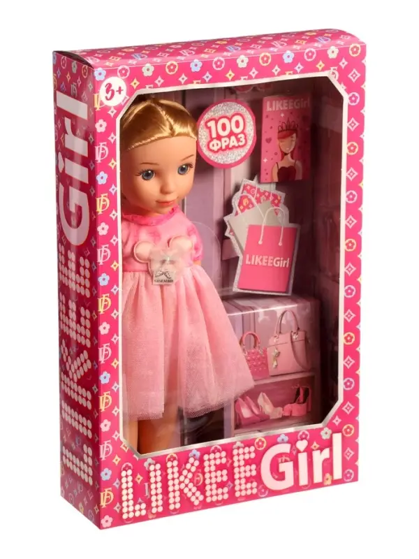 Кукла интерактивная Likee Girl, 30 см, 100 фраз, музыка Шаинского