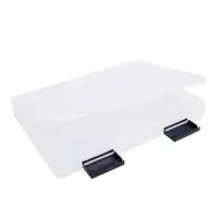 Папка для документов А4, с черными защелками, 230&times;305&times;40 мм, прозрачный корпус