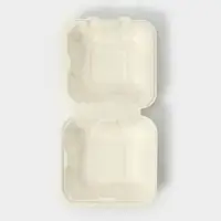 Ланч - бокс, коробка для бенто-торта и бургера, 450 мл, 15.2&times;15.4&times;8.8 см, сахарный тростник