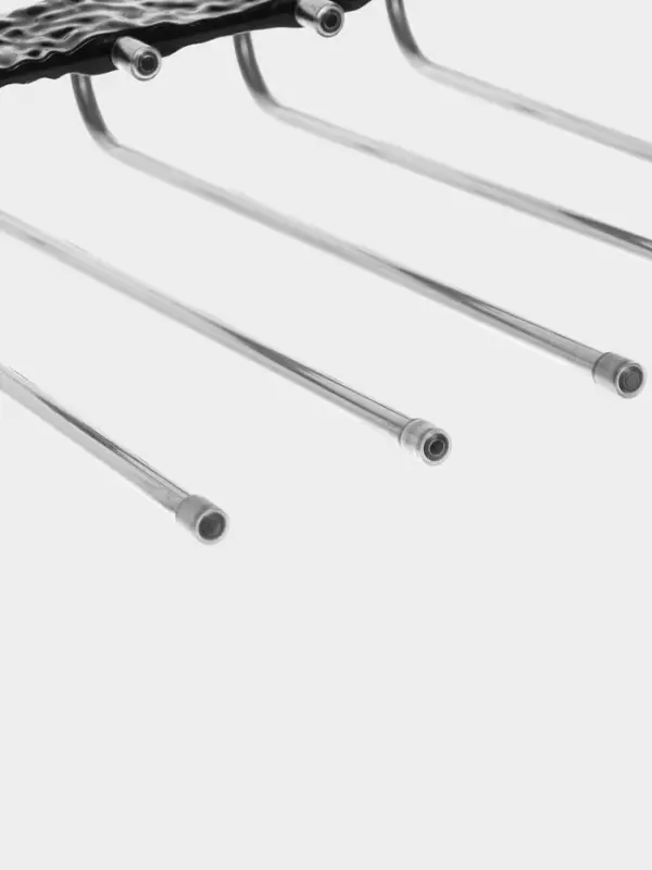 Вешалка для брюк многоуровневая, трансформер, 30.5&times;32&times;7.5 см, 5 уровней, прозрачная чёрная