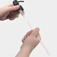 Помпа для дозатора, 26 см, резьба, нержавеющая сталь