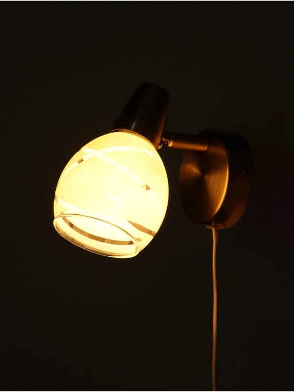 Спот "Ария" 1хЕ14 40Вт сатин 9х17х14 см