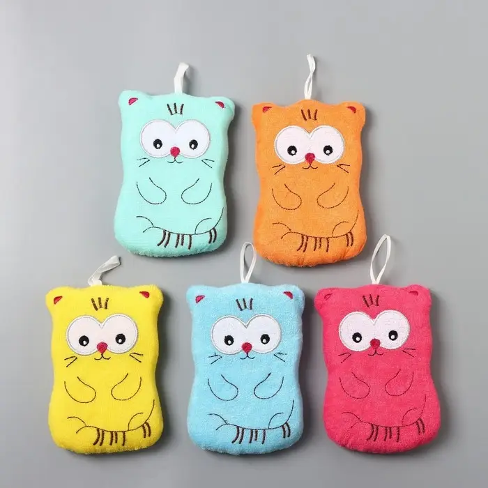 Мочалка для тела детская Доляна &laquo;Котики&raquo;, для купания, МИКС