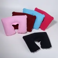 Подушка надувная для шеи, дорожная, 38&times;24 см, МИКС