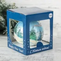 Ёлочный шар &laquo;Снежная сказка&raquo;, d=9.5 см, МИКС