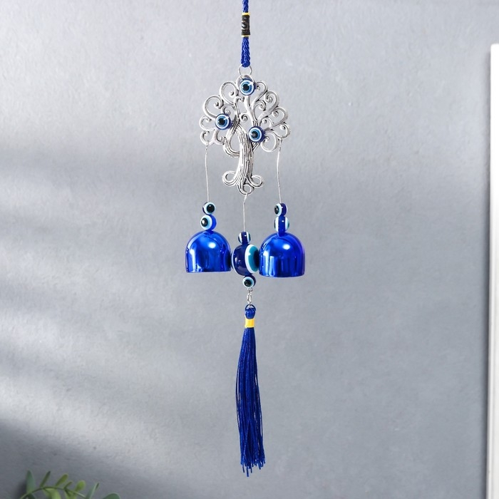 Музыка ветра металл Музыка ветра металл "Дерево жизни" от сглаза 2 колокольчика 22х6,5 см