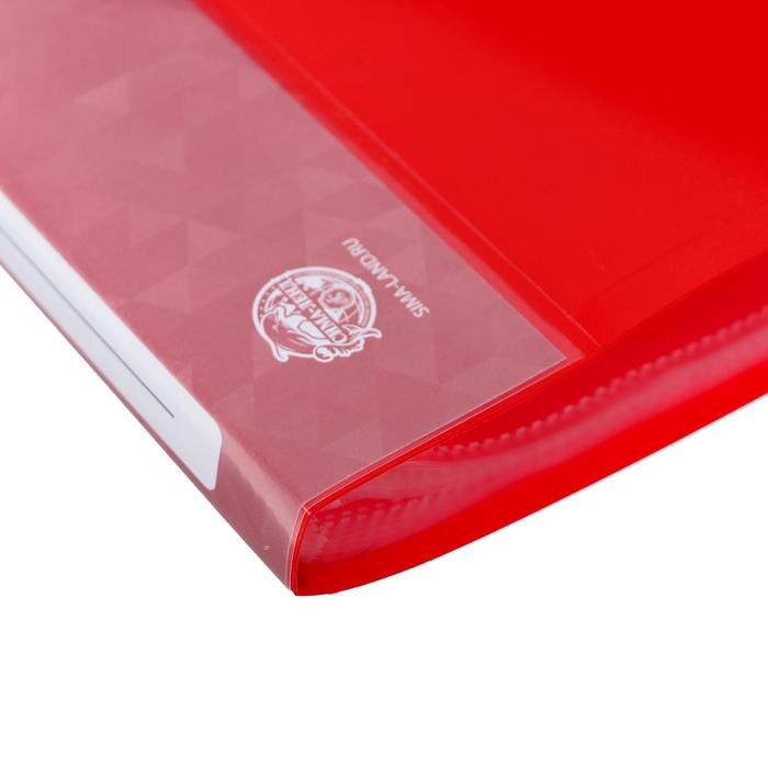 Папка с 40 вкладышами А4, 500 мкм, Calligrata, карман на корешке, красная Папка с 40 вкладышами А4, 500 мкм, Calligrata, карман на корешке, красная