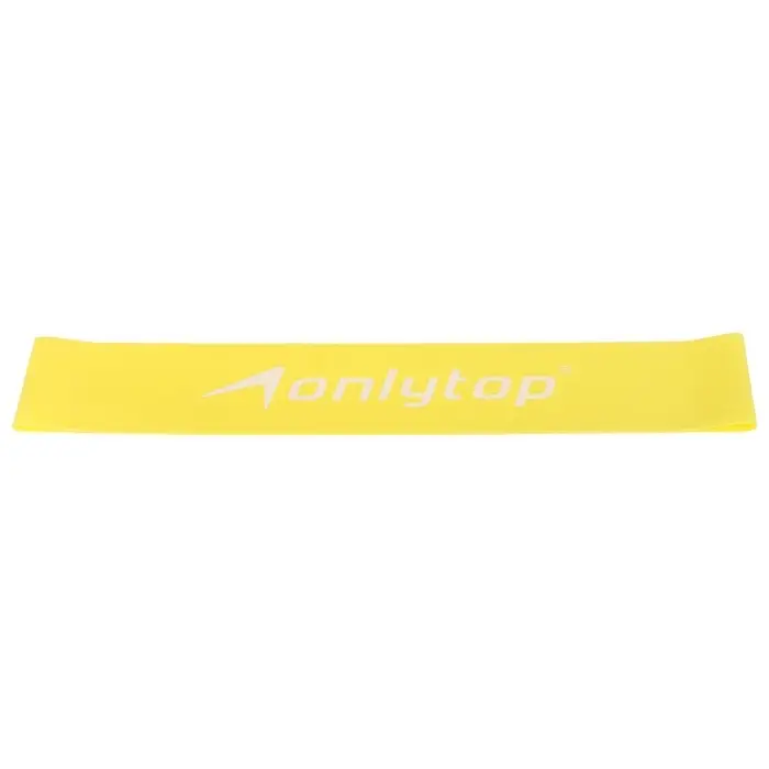 Фитнес-резинка ONLYTOP, 30&times;5&times;0.07 см, нагрузка 5 кг, цвет жёлтый