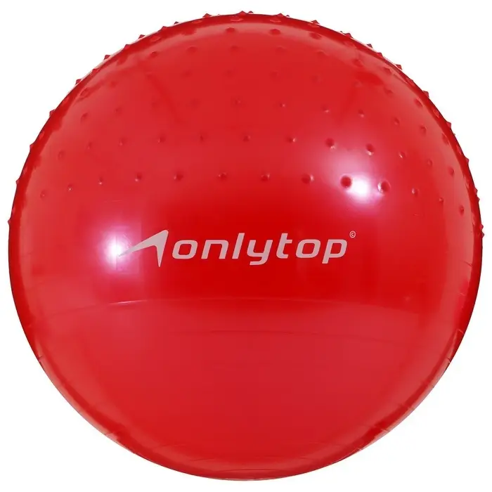 Фитбол ONLYTOP d=65 см, 1000 г, полумассажный, МИКС