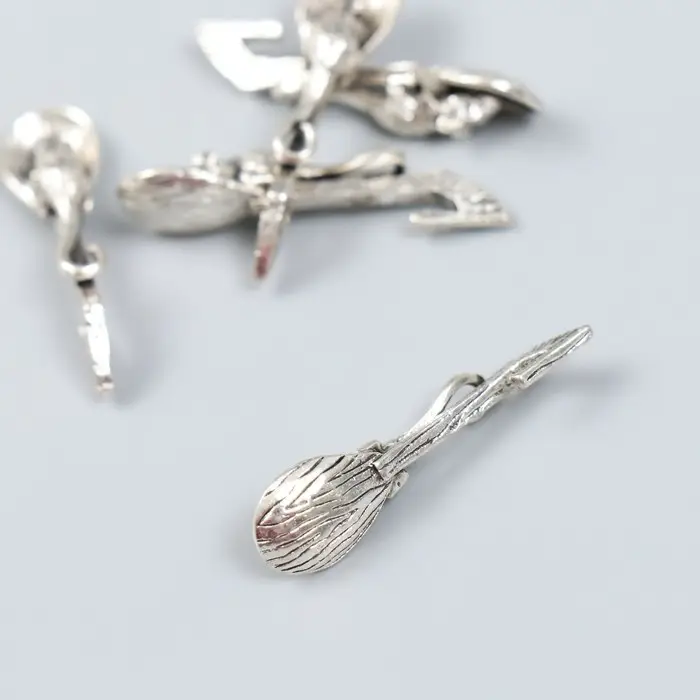 Сувенир кошельковый металл Сувенир кошельковый металл "Ложка-загребушка. Мышка" 3,2х0,8 см