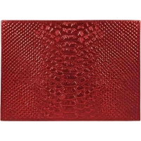Обложка для паспорта нат.кож, красн,&nbsp; Железный Питон