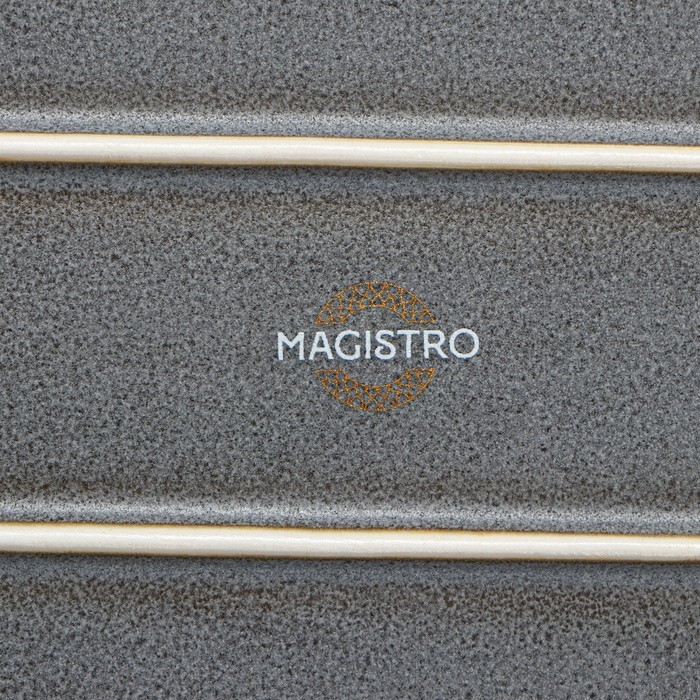 Блюдо фарфоровое овальное Magistro Urban, 450 мл, 24×13,7×2,7 см, цвет серый