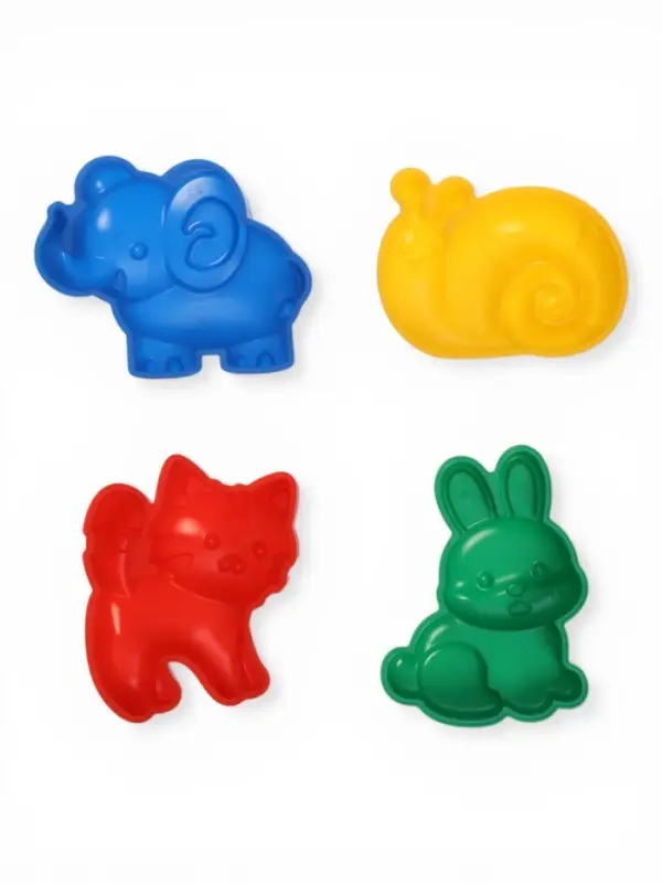 Набор игрушек для песочницы: ведёрко, 4 формочки для песка, грабли, лопатка, МИКС