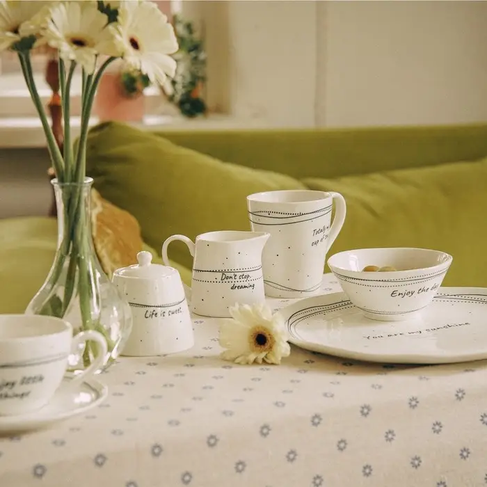 Тарелки SL Home &laquo;Милый дом&raquo;, d=27 см, набор 2 шт., фарфор, белые