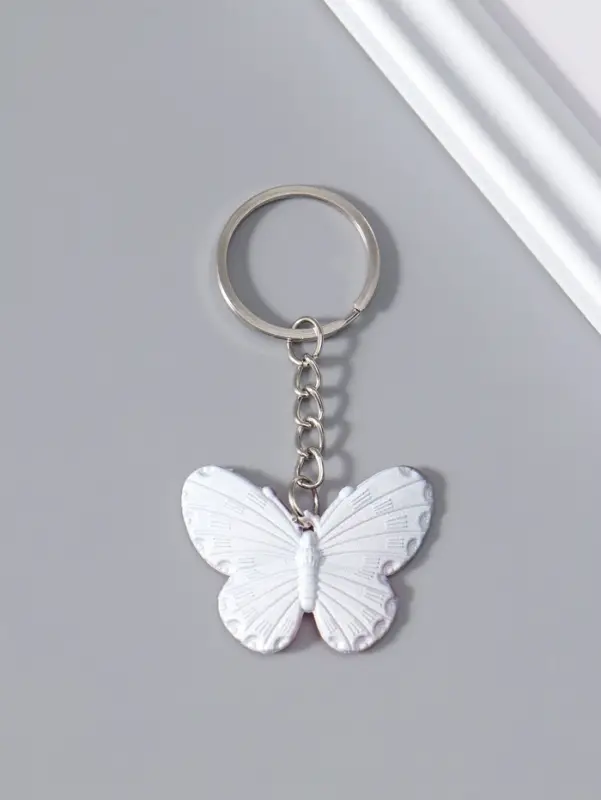 Брелок пластик "Яркая бабочка" МИКС 3,2х4,2х1,5 см
